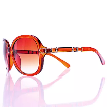 [Lady c.c.] 銀框點綴亮眼時尚墨鏡(咖)