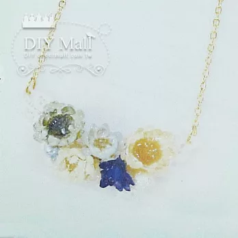 UV水晶膠花飾品材料包CRP-36-乾燥花項鍊