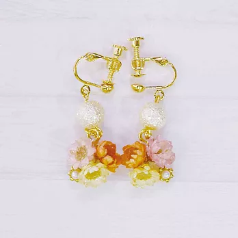 UV水晶膠花飾品材料包CRP-40-乾燥花耳環