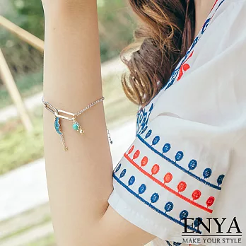 Enya★復古風格月亮手環圖片色