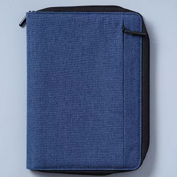 2017 A5拉鍊輕量多功能手帳/藍