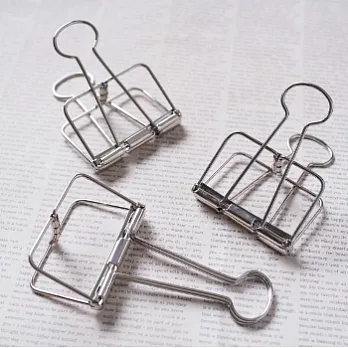 【VELOS】工業風金屬長尾夾3入組(XL)(銀)