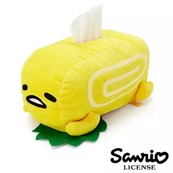 【日本進口正版】蛋黃哥 gudetama 面紙套/擺飾 三麗鷗 Sanrio -雞蛋卷款