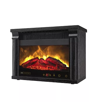 Winntec火焰山3D擬真原木電壁爐紳士黑