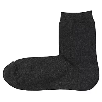 [MUJI無印良品]殘系直角襪/三雙組25~27cm墨灰