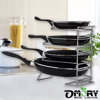 【OMORY】多功能鍋具/蓋/砧板收納鐵線架