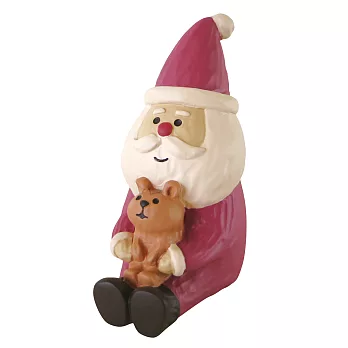 【DECOLE】concombre聖誕節_抱松鼠公仔--聖誕老人