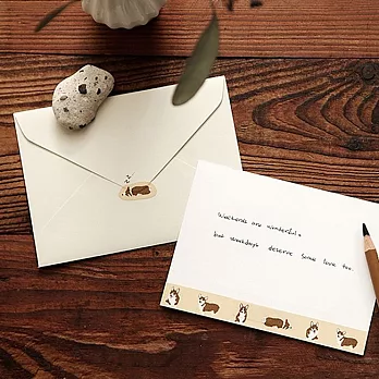 Dailylike 單捲紙膠帶 - 72 柯基犬