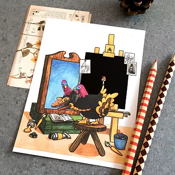 Dimanche 鋼筆可書寫之感溫明信片-Turkey