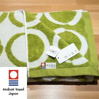 【今治織上】日本今治毛巾 今治認證 村上今治 Circle系列 (浴巾)綠色
