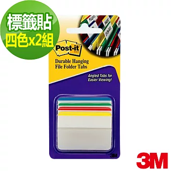 【3M】Post-it® 利貼® 可再貼686A-1超厚材質標籤-四色(2入組)