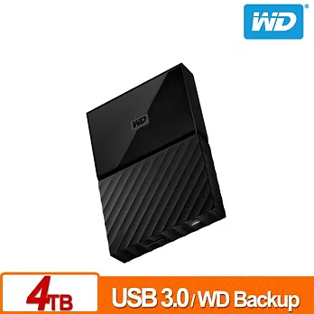 WD My Passport 4TB 2.5吋行動硬碟(WESN)黑