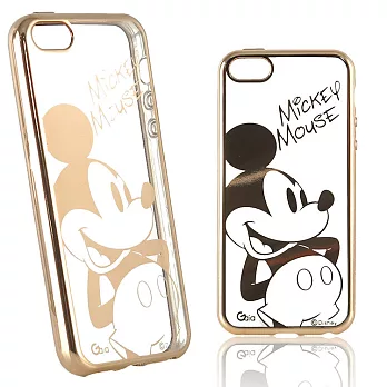 【Disney 】iPhone 6 Plus/6s Plus 時尚質感電鍍系列彩繪保護套-人物系列米奇