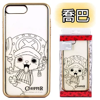 【航海王 】時尚質感金色電鍍保護套-人物系列 iPhone 7 plus (5.5吋)喬巴