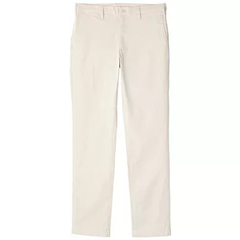 [MUJI無印良品]男有機棉混彈性綾織合身褲76象牙白