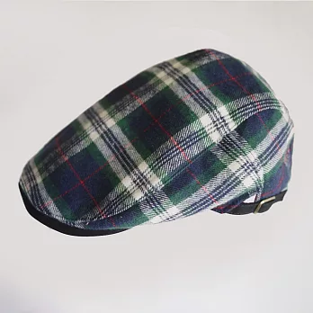 layoo來喲│【鴨舌帽】氣質藝術家 紳士帽法蘭絨綠格