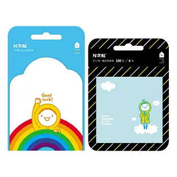 0416X1024-N次貼魔術便條磚-好心情 & 可站立造型便條-Good Luck