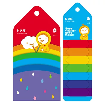 0416X1024-N次貼透明標籤-好天氣好心情 & 造型魔術便條磚-Good Luck