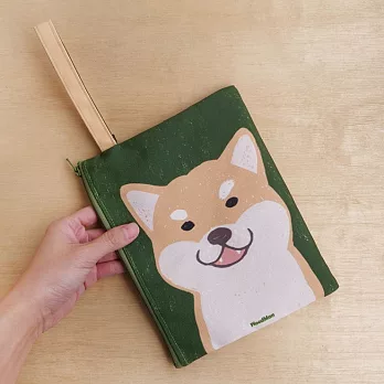 木木-柴犬好可愛噢，有狗手拿包