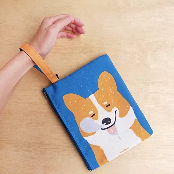 木木-柯基杜估，有狗手拿包