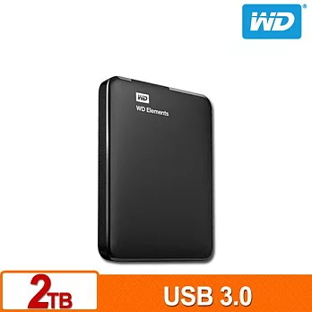 WD Elements 2TB 2.5吋行動硬碟