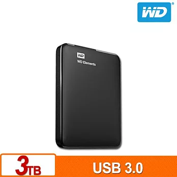 WD Elements 3TB 2.5吋行動硬碟