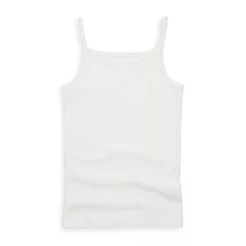 anny pepe內衣-精梳美國棉女童提花細肩帶背心90白