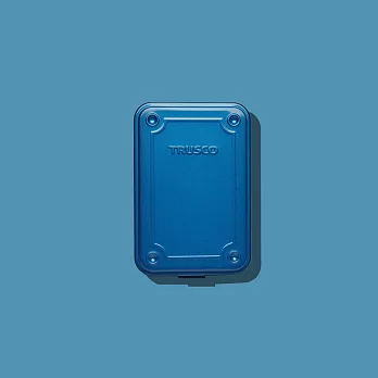 【Trusco】上掀式收納盒（小）-鐵藍