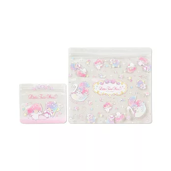 《Sanrio》雙星仙子可愛透明PP夾鍊袋組-一組6個入(粉彩天鵝船)