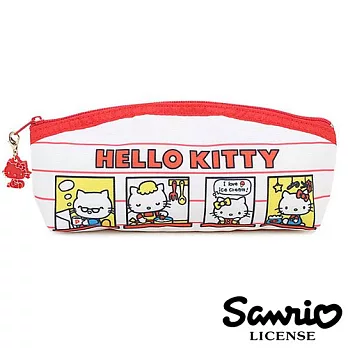 【日本進口正版】三麗鷗 Hello Kitty 筆袋/收納包/化妝包 Sanrio -Kitty家人款