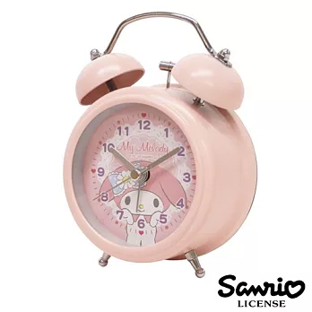 【日本進口正版】美樂蒂 My Melody 復古 造型鐘 指針時鐘 燈光設計 三麗鷗 Sanrio