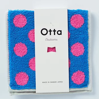 日本Otta【今治隨身手巾/方巾】點點_藍
