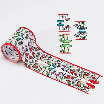 【bande】和紙膠帶貼紙_標籤系列 蘑菇圖鑑