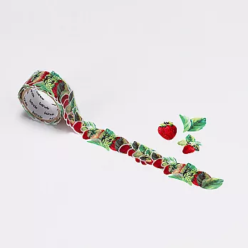 【bande】和紙膠帶貼紙_花朵系列 草莓