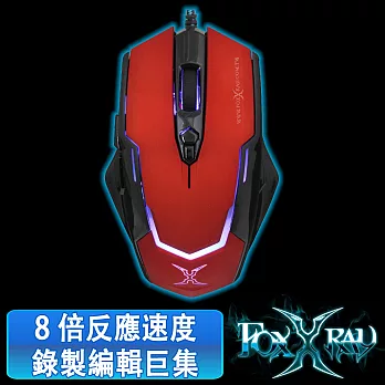 FOXXRAY 怒焰獵狐電競滑鼠(FXR-SM-11-RD/怒燄紅)