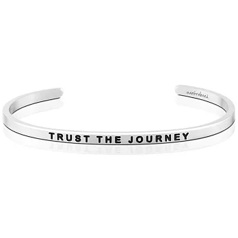 MANTRABAND Trust the Journey 銀色手環 讓我的人生旅程變精采