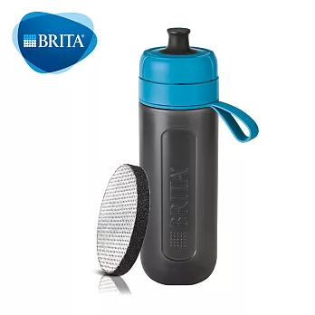 德國BRITA Fill &Go Active 運動濾水瓶600ml (內含1入濾片)藍色