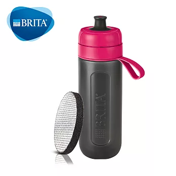 德國BRITA Fill &Go Active 運動濾水瓶600ml (內含1入濾片)粉紅色