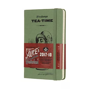 MOLESKINE 日程系列/2017-18年18M週記本/限量愛麗絲/9*14/口袋型POCKET