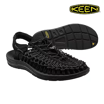 KEEN 織帶涼鞋Uneek 1014097《男款》 (運動休閒鞋、專業戶外護趾涼鞋、水陸兩用、編織結構)11黑
