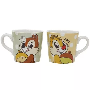 【日本進口正版】奇奇蒂蒂 對杯組 陶瓷 馬克杯 270ML 迪士尼 Disney