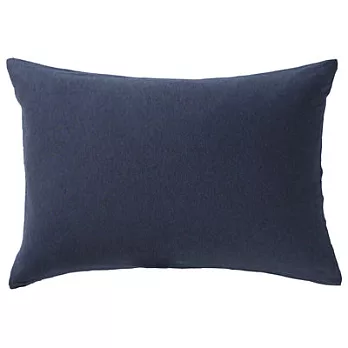 [MUJI無印良品]有機棉天竺枕套/50/混深藍