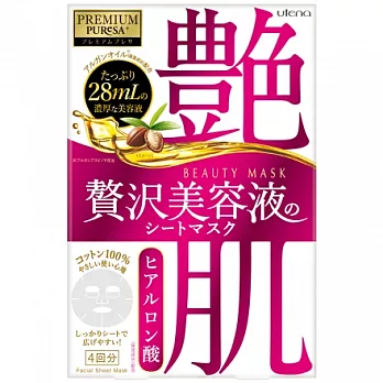 日本UTENA佑天蘭 艷肌面膜(玻尿酸) 28ml*4片