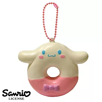 【日本進口正版】大耳狗 甜甜圈 捏捏樂 吊飾 三麗鷗 Sanrio -粉紅色款