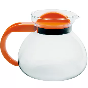 《EXCELSA》Teatime耐熱玻璃壺(橘1.9L)