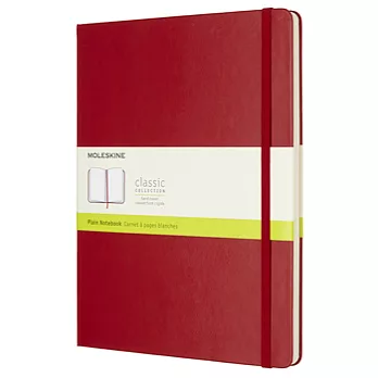 MOLESKINE 彩色筆記本192/素面PLAIN/特大XL/紅