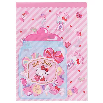 《Sanrio》HELLO KITTY繽紛糖果店系列A4文件夾