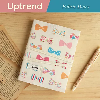 Uptrend Fabric Diary 布手帳│蝴蝶結 (思念白)