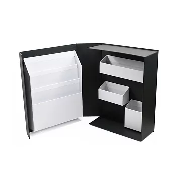 桌上文具收納盒 -黑白盒 黑白盒