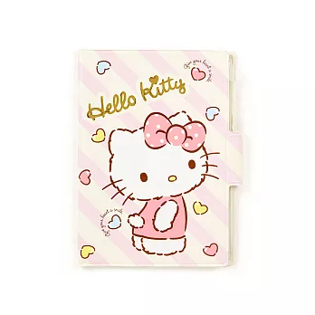 《Sanrio》HELLO KITTY PVC手冊卡片收納夾(愛心)